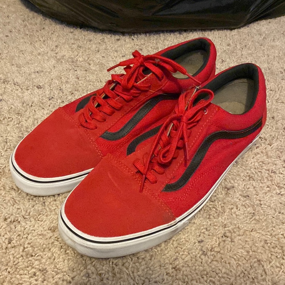 Vans Off the Wall Old School Red & Black Sz. 13